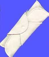 Image: Cotton Fleece BTL Cloth Menstrual Pad - snapped view