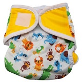 Image: Cloth Baby Diapers from BabyZaba - inner layer is made out of an absorbent suede material while the outer layer is made out of a moisture-resistant fabric to prevent messes
