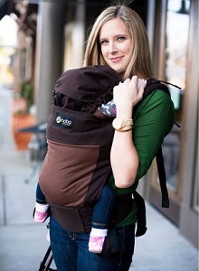 Image: Boba Organic Baby Carrier 2G - Removable Sleeping Hood and Foot Straps!