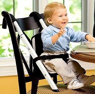 Image: Elegant European styling and Portable Booster-Seat Recommended Age Range 3 to 12 months | Makes Any Dining Chair A Child Booster Seat