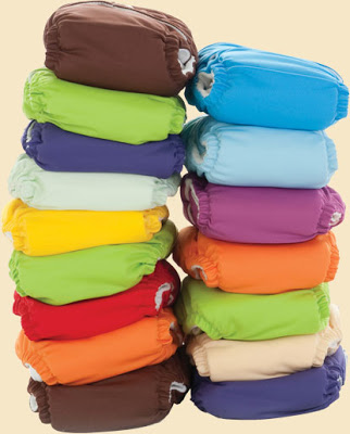 Image: The wide-array of color choices makes diapering fun