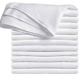 Image: Clips N Grips(r) Birdseye Flatfold Cloth Diapers | Flatfold birdseye weave fabric diapers