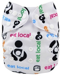 Image: Lil' Eco's Comfy Cloth Pocket Diaper and Microfiber Insert | Waterproof PUL wicks away moisture | Breathable microfiber to keep baby cool and dry