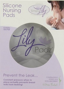 Image: Lily Padz Reuseable Nursing Pads - prevents leaking rather than absorbing, keeping clothes dry