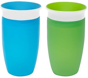 Image: Munchkin Miracle 360 Sippy Cup | BPA free | Sippy cup with dentist-recommended, spoutless design