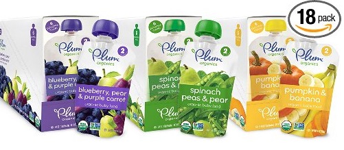 Image: Plum Organics Second Blends Variety Pack | USDA certified organic, non-GMO ingredients