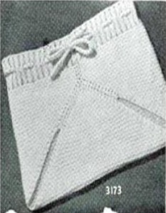Image: #0025 Soaker Pantie Vintage Knitting Pattern