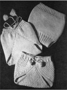 Image: #1745 Baby Soakers Vintage Knitting Pattern, by Princess of Patterns