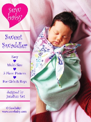 Image: SewBaby! Sweet Swaddler Pattern | keep your infant securely wrapped | quick and cheap sewing project for any new mother